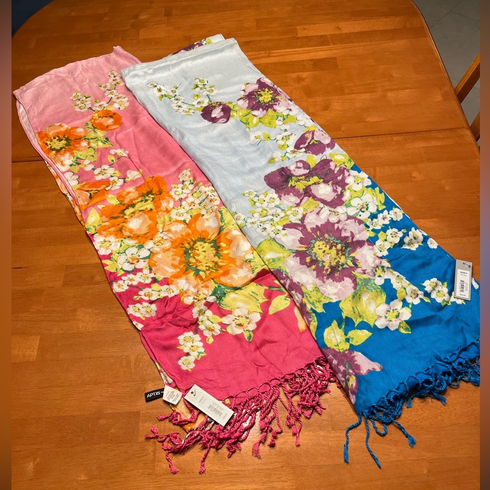 APT 9 Scarves SET OF 2 All new with tags